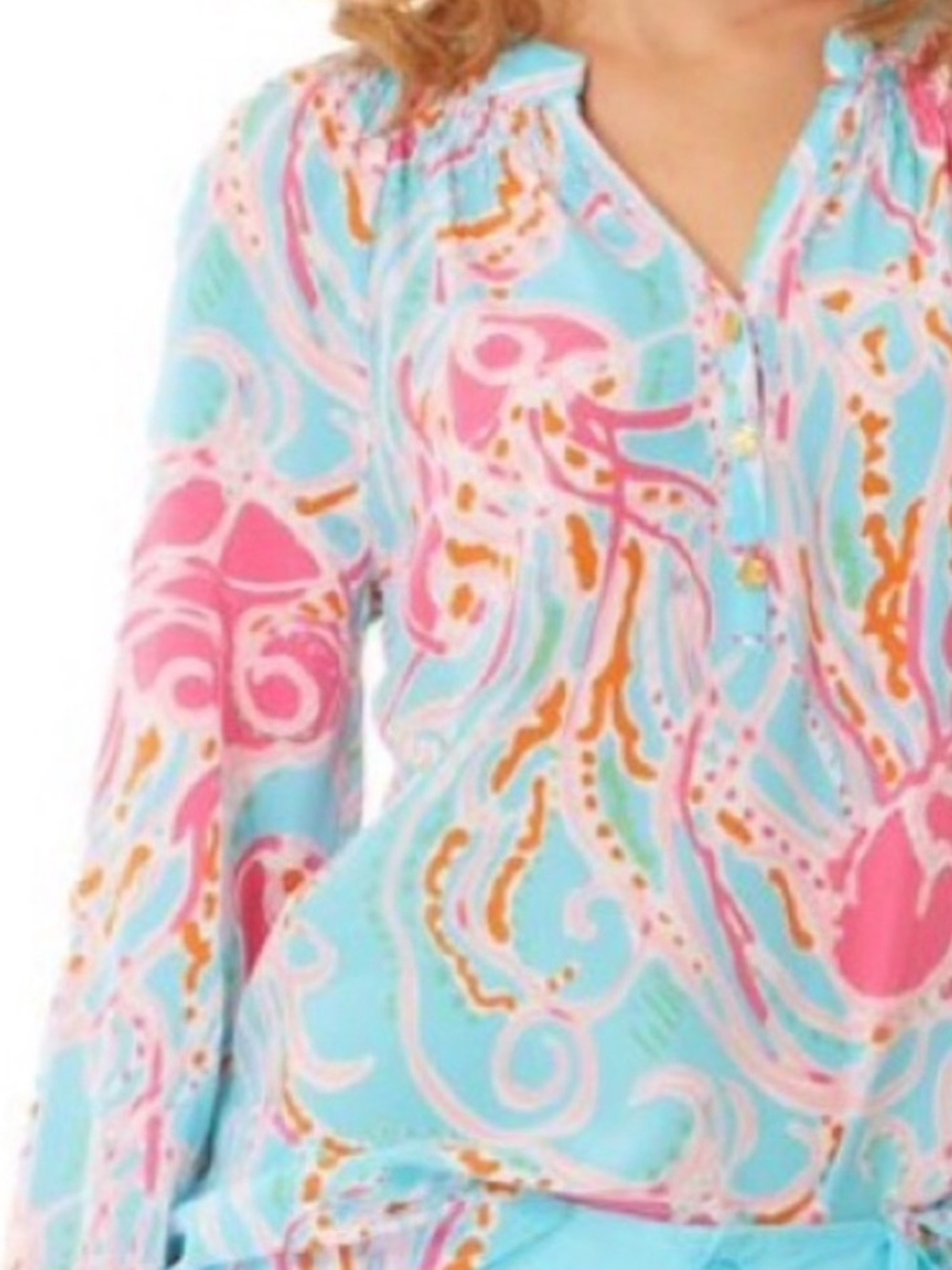 Lilly Pulitzer Captiva Tunic Top in Jellyfish